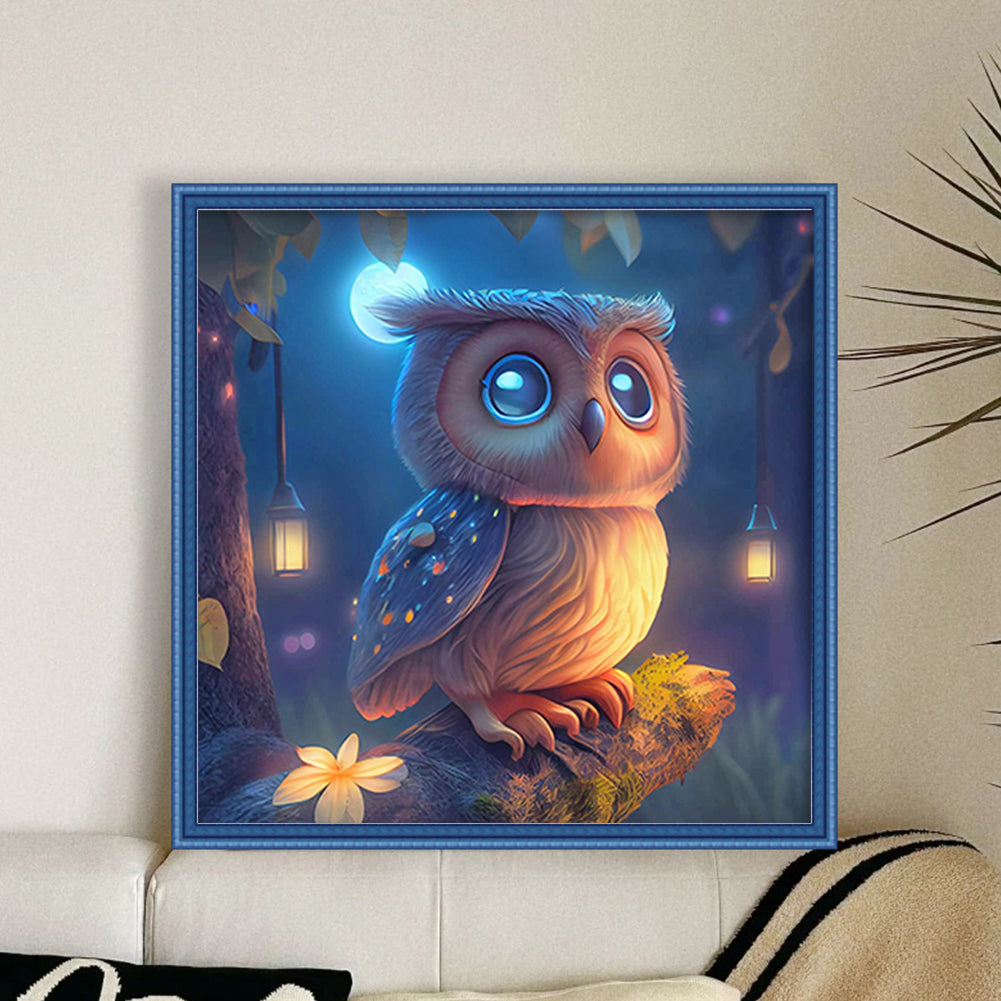 Owl - 11CT Stamped Cross Stitch 40*40CM