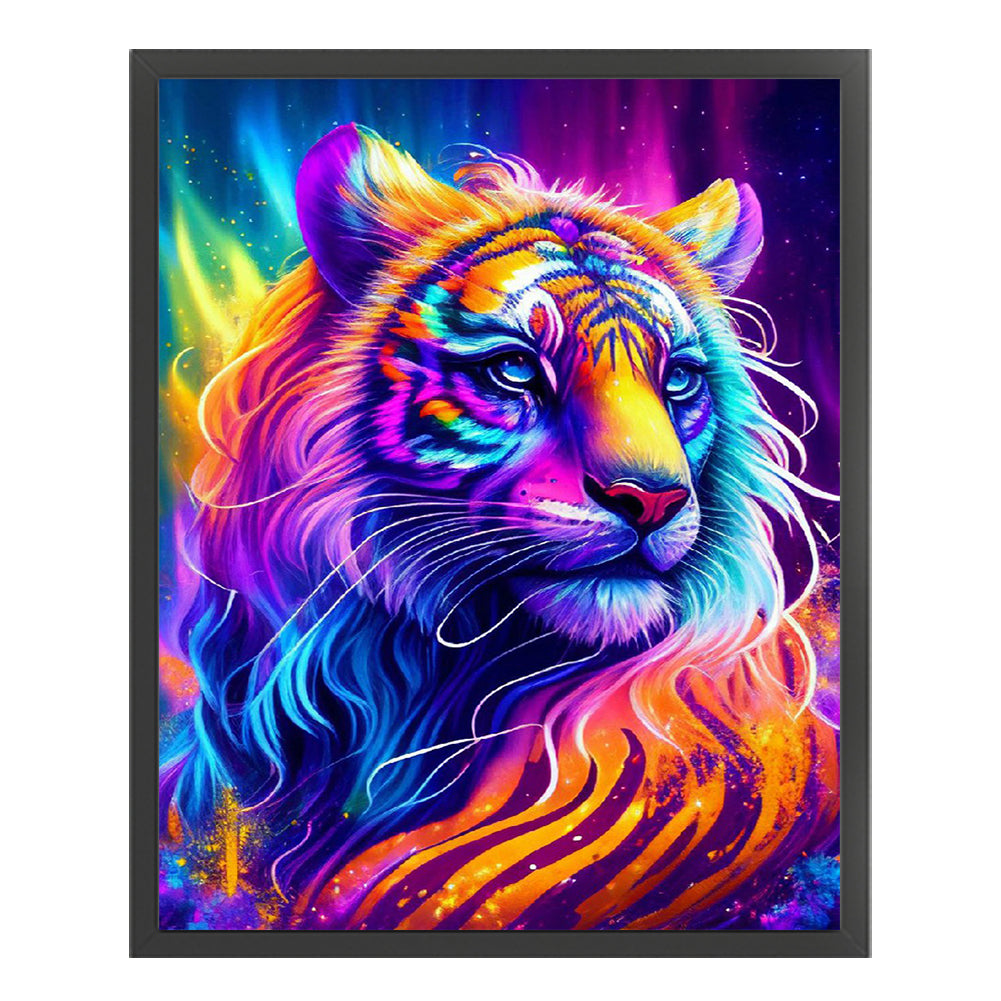 Color Tiger - 11CT Stamped Cross Stitch 40*50CM