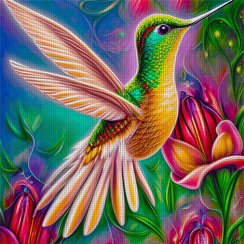 Hummingbird - 11CT Stamped Cross Stitch 50*50CM