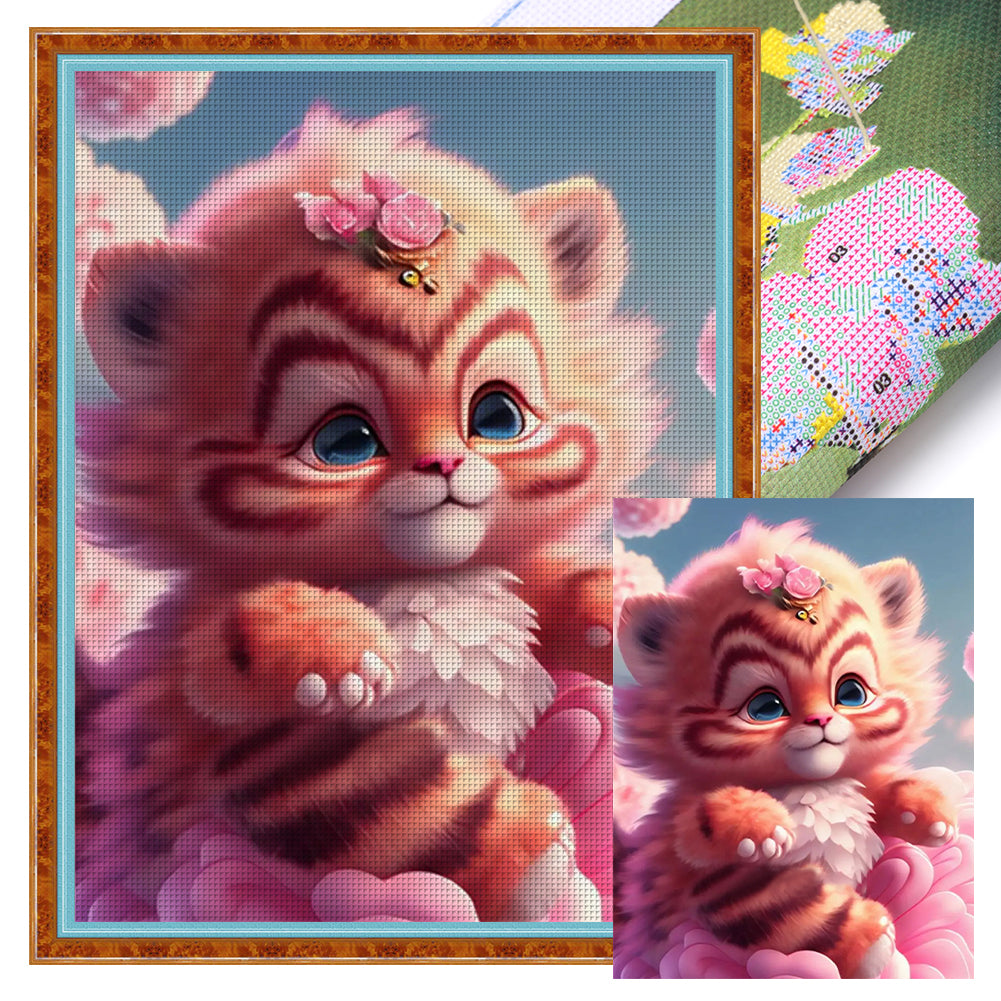 Little Tiger - 11CT Stamped Cross Stitch 40*53CM