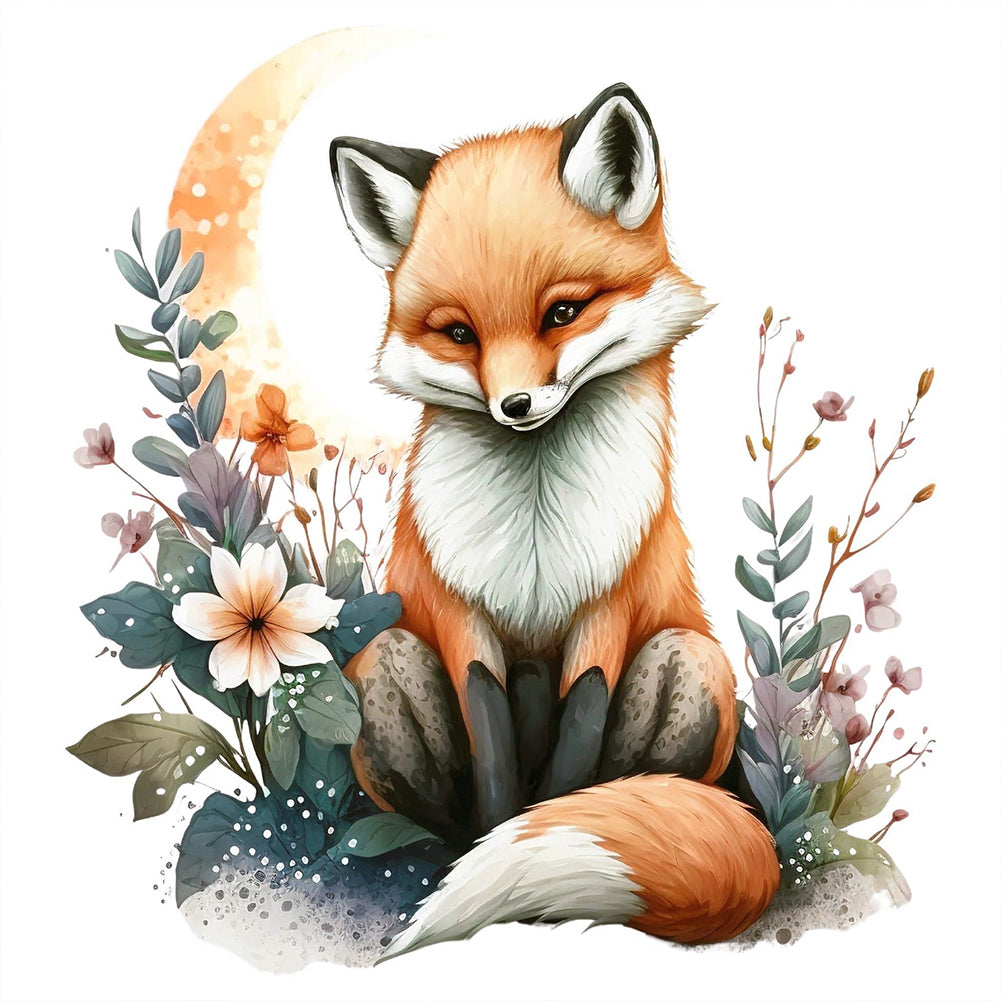 Fox - Full Round Drill Diamond Painting 40*40CM