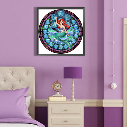 Ariel Mermaid Princess - Full Round Drill Diamond Painting 40*40CM