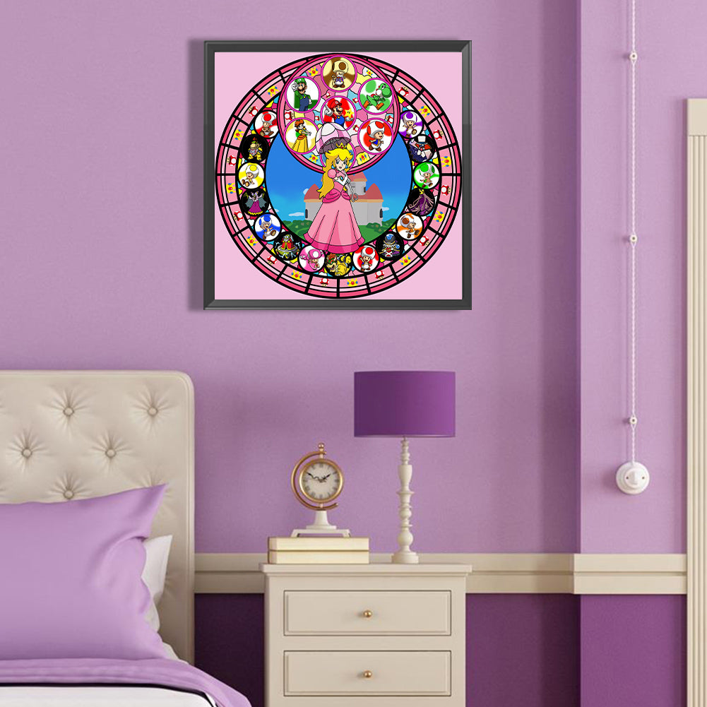 Princess Peach - Full Round Drill Diamond Painting 40*40CM