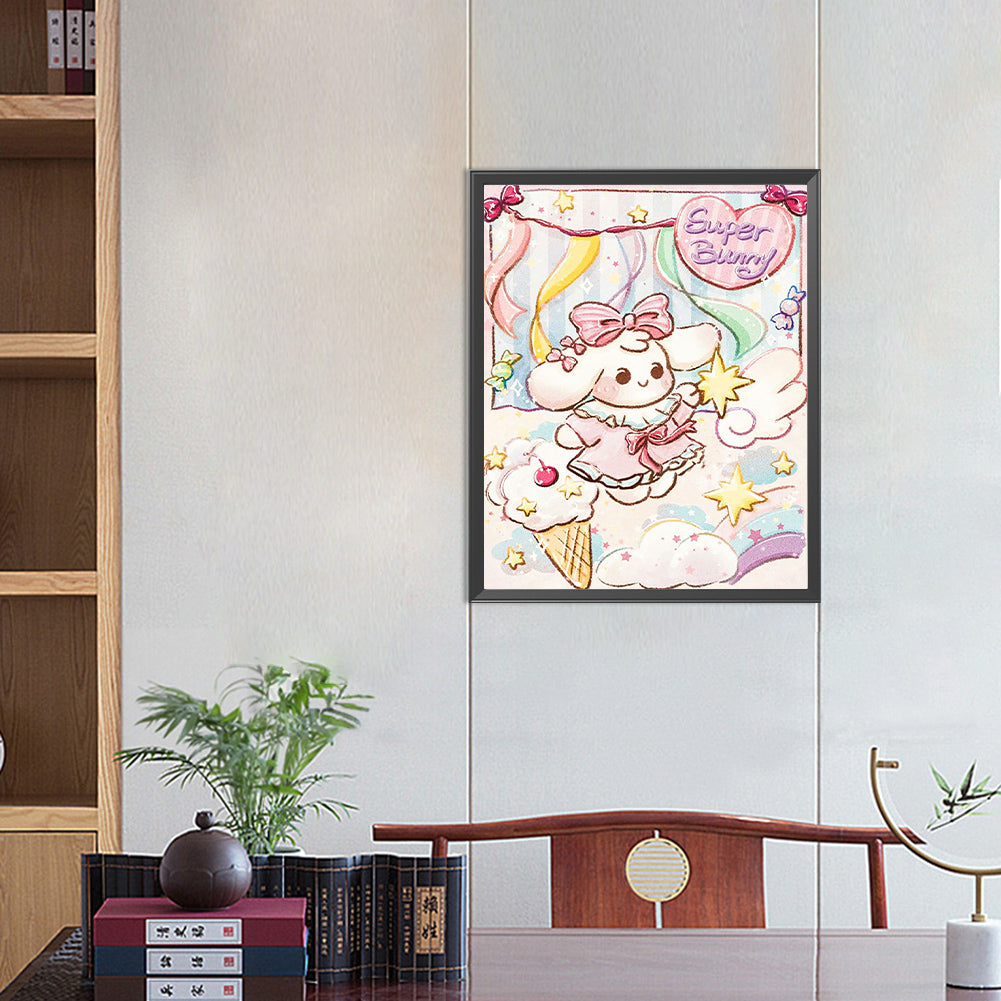 Little Rabbit Dreamland - Full Round Drill Diamond Painting 40*50CM