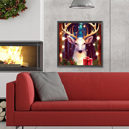 Christmas Deer - Full Round Drill Diamond Painting 30*30CM