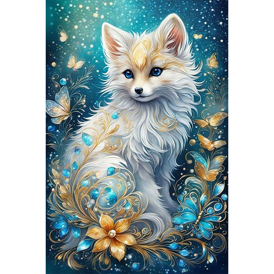 Arctic Fox - Full Round Drill Diamond Painting 40*60CM