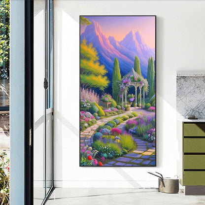Flower Path - Full Round Drill Diamond Painting 40*70CM