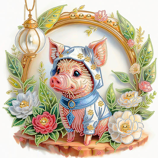 Simple Piggy - Special Shaped Drill Diamond Painting 40*40CM