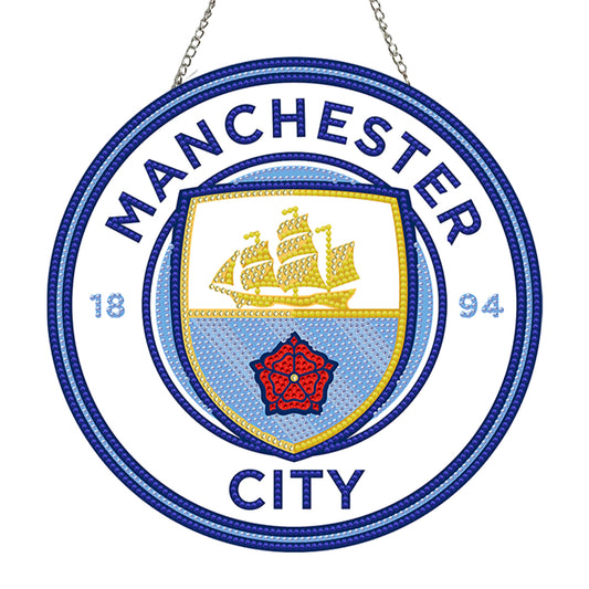 DIY Diamond Painting Ornaments for Home Wall Decor (Man City Football Club)