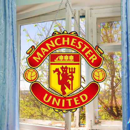 DIY Diamond Painting Ornaments for Home Wall Decor (MU Football Club)