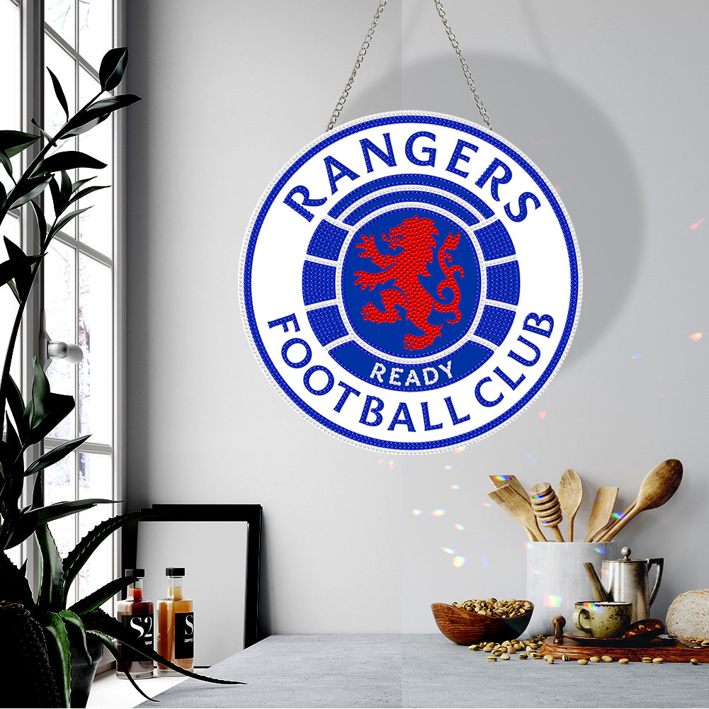 DIY Diamond Painting Ornaments for Home Wall Decor (Rangers Football Club)