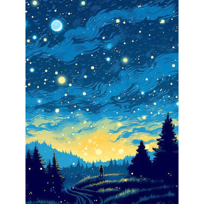 Quiet Night - Full Round Drill Diamond Painting 30*40CM