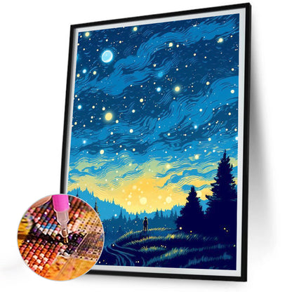 Quiet Night - Full Round Drill Diamond Painting 30*40CM