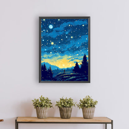 Quiet Night - Full Round Drill Diamond Painting 30*40CM