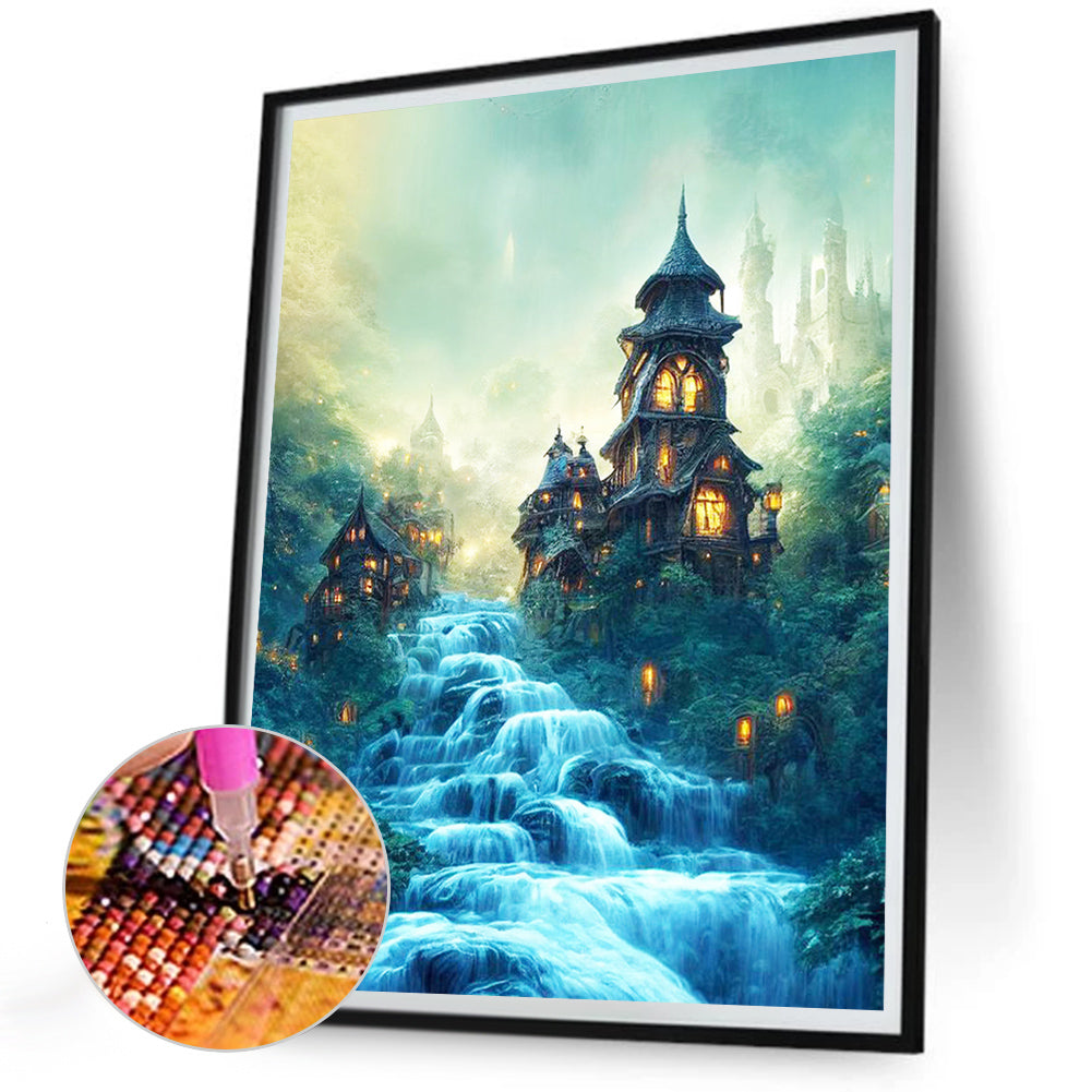 Quiet Night Trickle - Full Round Drill Diamond Painting 30*40CM
