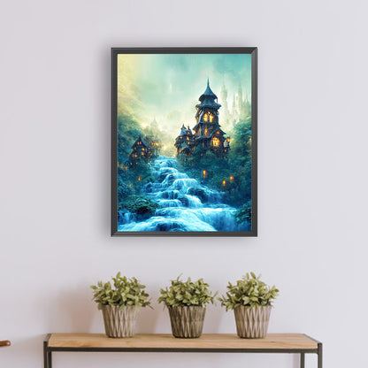Quiet Night Trickle - Full Round Drill Diamond Painting 30*40CM