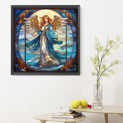 Madonna And Fairy Glass Painting - Full Round Drill Diamond Painting 30*30CM