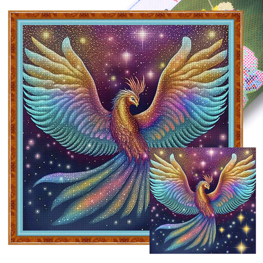 Colorful Bird - 11CT Stamped Cross Stitch 40*40CM