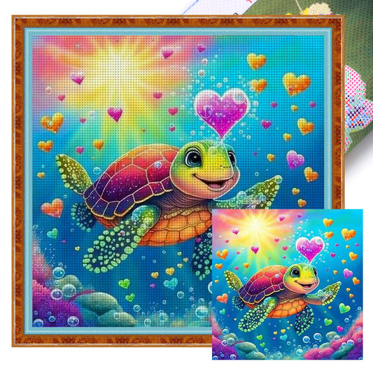 Sea Turtle - 11CT Stamped Cross Stitch 40*40CM