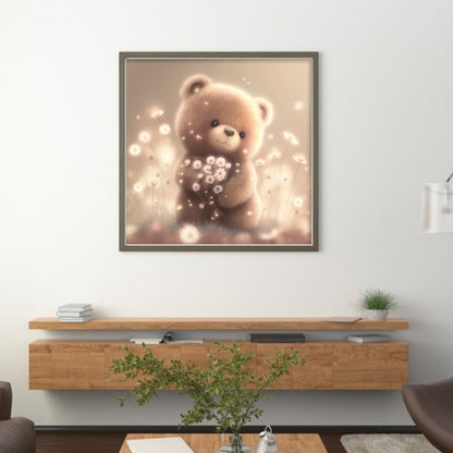 Bear - 11CT Stamped Cross Stitch 40*40CM