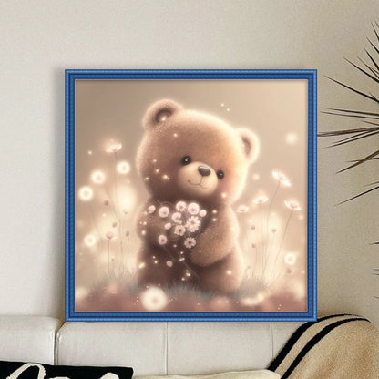 Bear - 11CT Stamped Cross Stitch 40*40CM