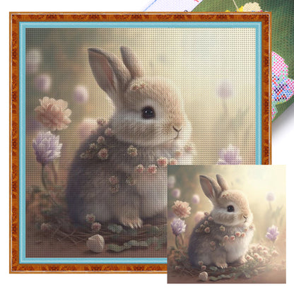 Bunny - 11CT Stamped Cross Stitch 40*40CM