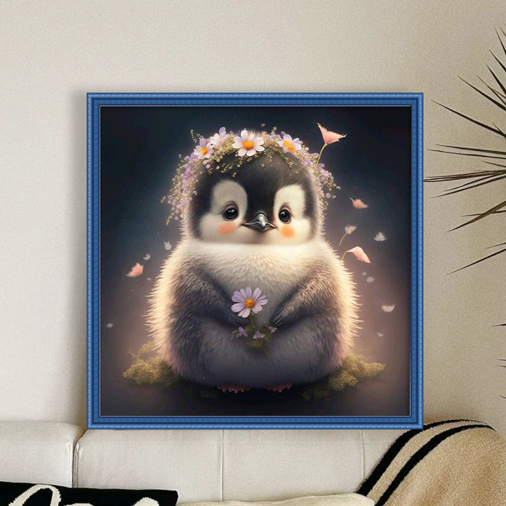 Penguin - 11CT Stamped Cross Stitch 40*40CM