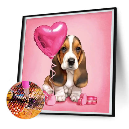 Loving Puppy - Full Round Drill Diamond Painting 30*30CM