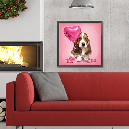 Loving Puppy - Full Round Drill Diamond Painting 30*30CM