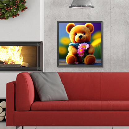 Bear - Full Round Drill Diamond Painting 30*30CM