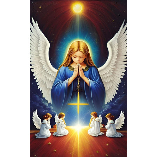 Angel Praying - Full Round Drill Diamond Painting 30*50CM