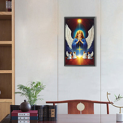 Angel Praying - Full Round Drill Diamond Painting 30*50CM