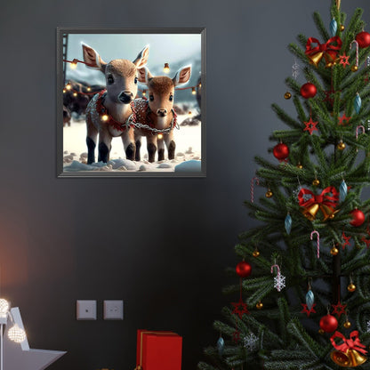 Deer - Full Round Drill Diamond Painting 40*40CM