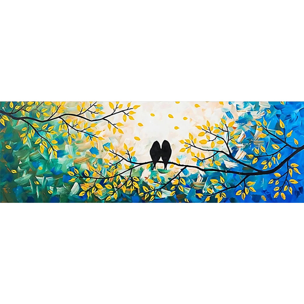 Snuggle Bird - Full Round Drill Diamond Painting 30*90CM