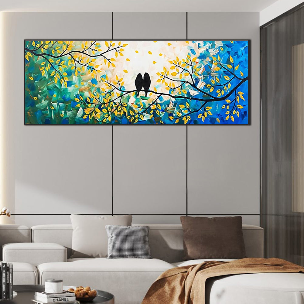 Snuggle Bird - Full Round Drill Diamond Painting 30*90CM