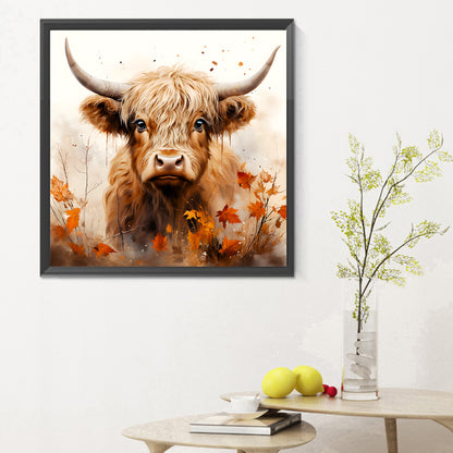 Highland Yak - Full Round Drill Diamond Painting 30*30CM