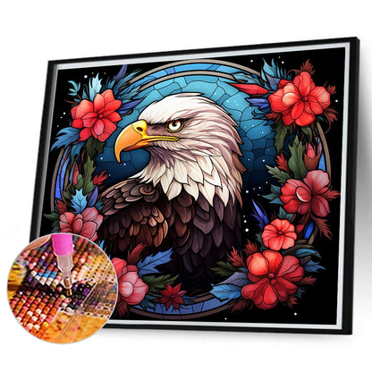 Glass Painting Bird - Full Round Drill Diamond Painting 35*30CM