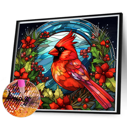 Glass Painting Bird - Full Round Drill Diamond Painting 35*30CM