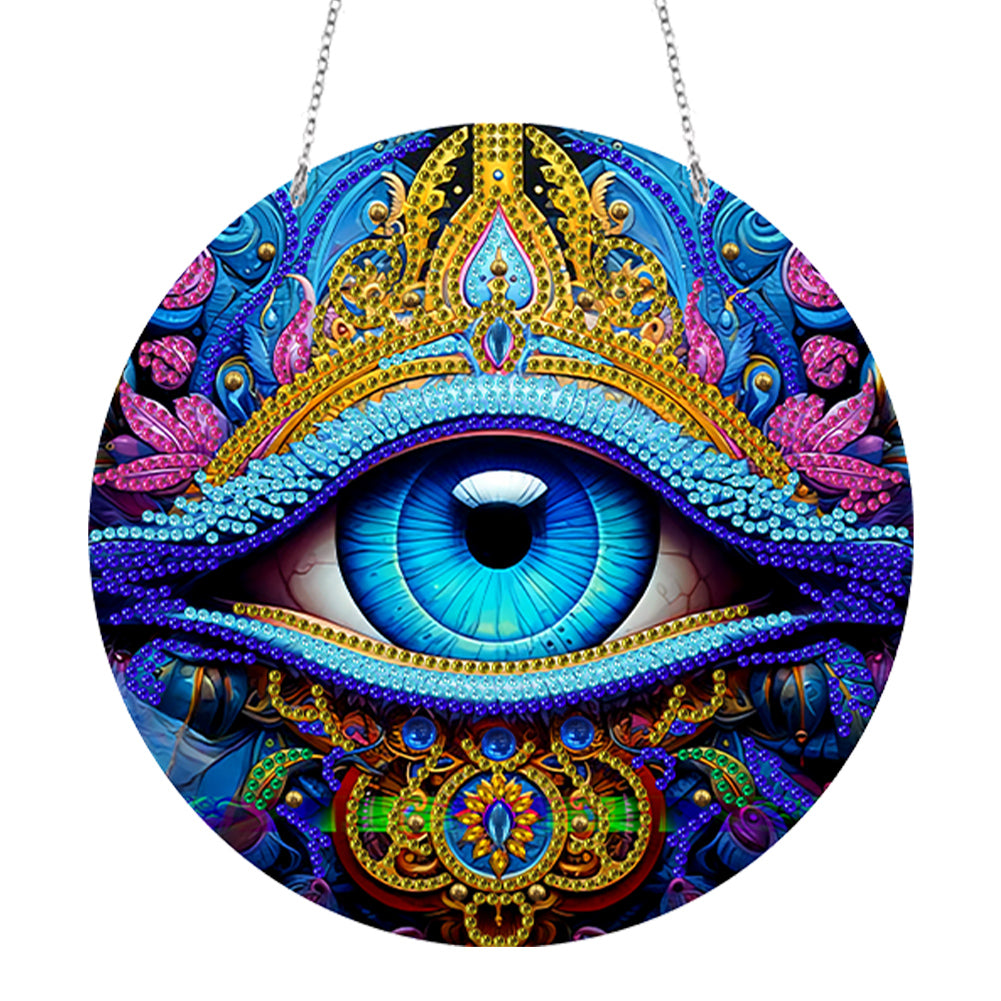 Suncatcher Double Sided Diamond Painting Hanging Decor (Eyes)
