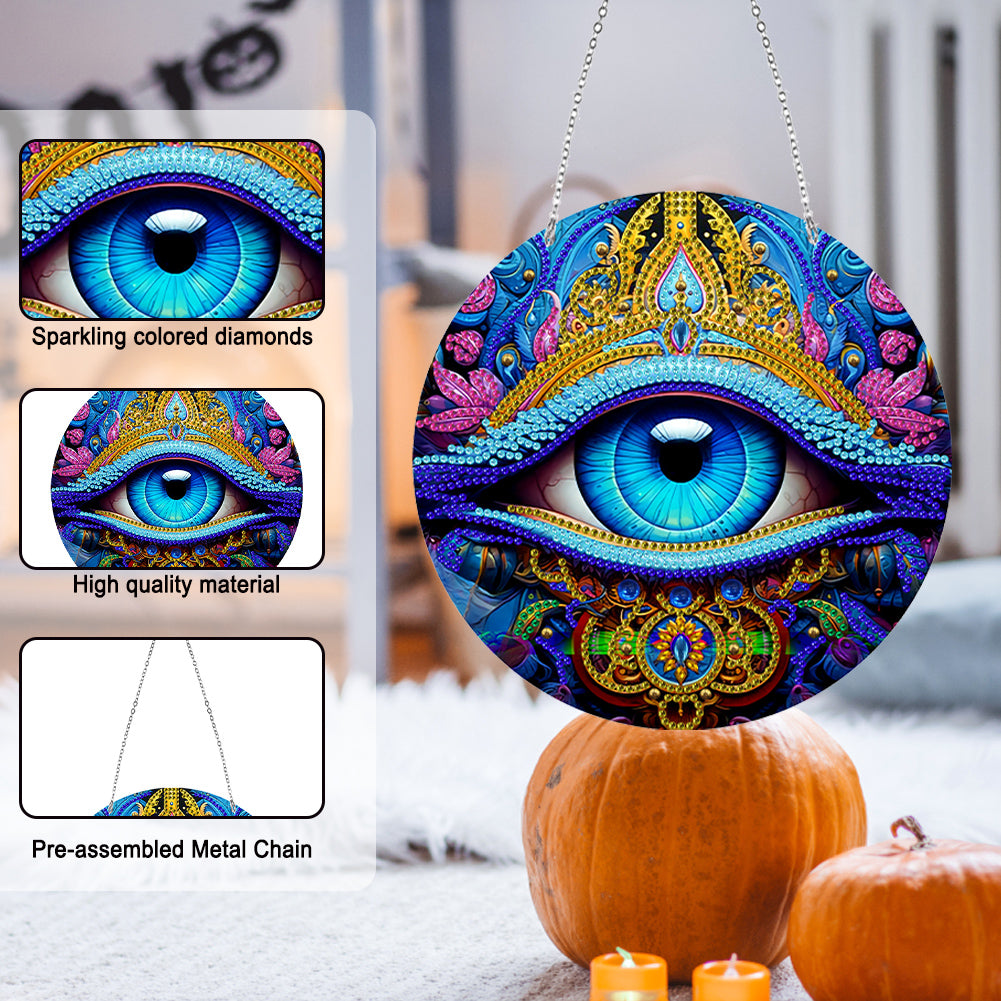 Suncatcher Double Sided Diamond Painting Hanging Decor (Eyes)