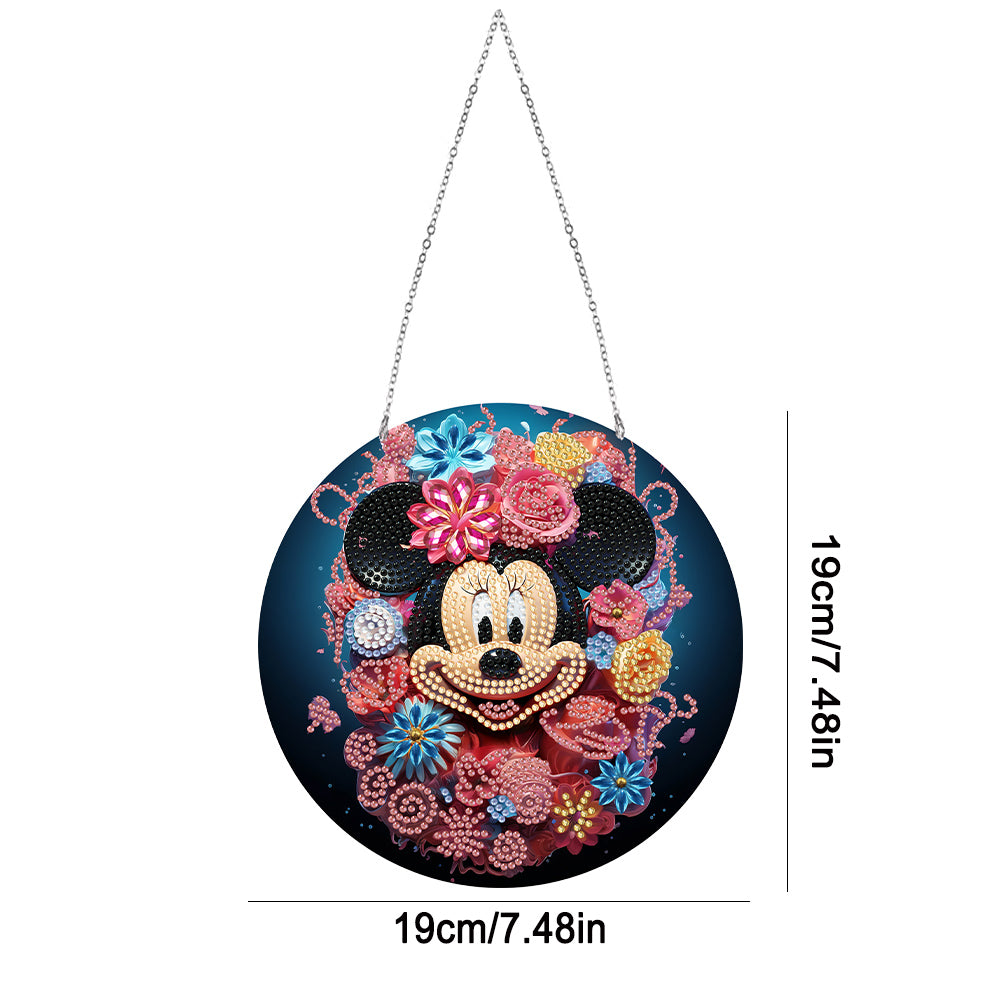 Suncatcher Double Sided Special Shape Diamond Painting Hanging Decor with Chain