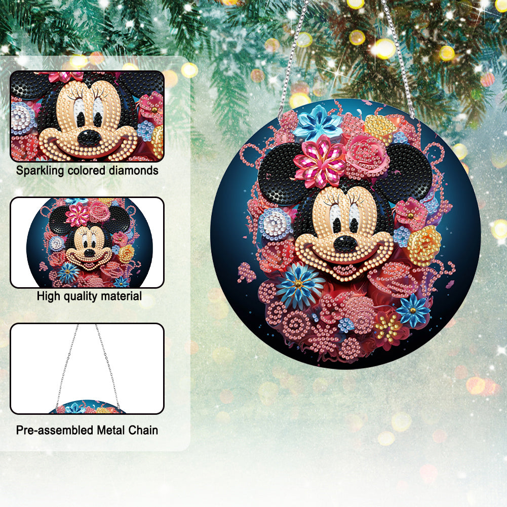 Suncatcher Double Sided Special Shape Diamond Painting Hanging Decor with Chain