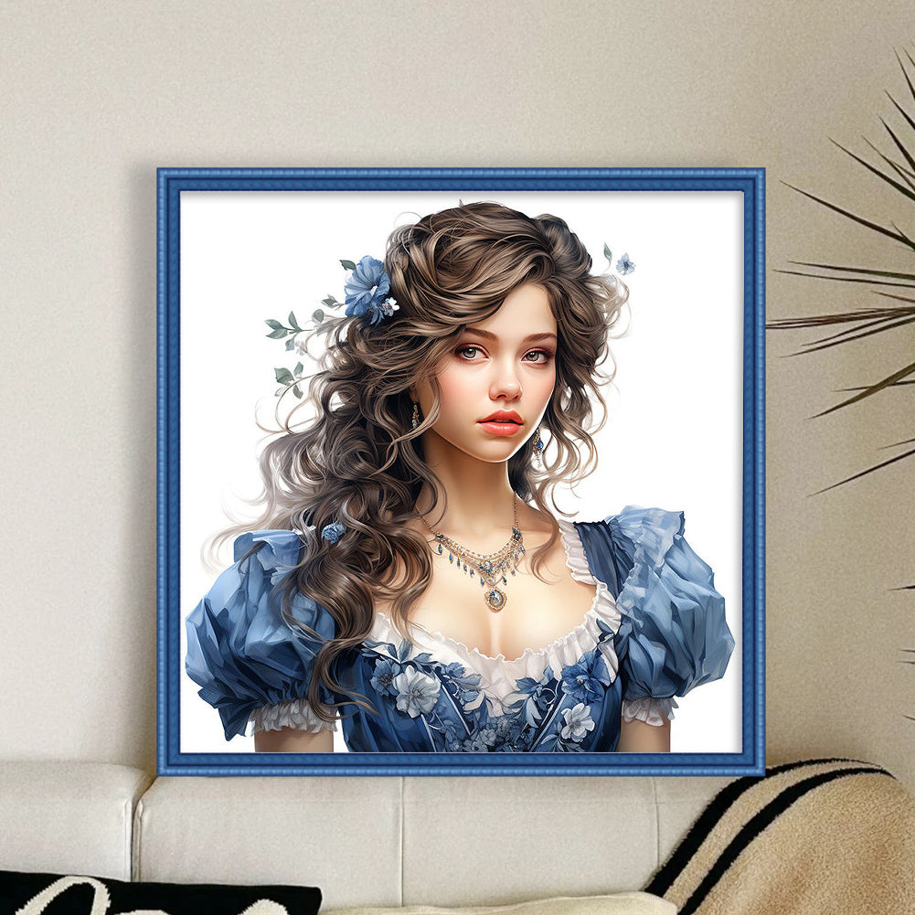 Girl - 11CT Stamped Cross Stitch 50*50CM