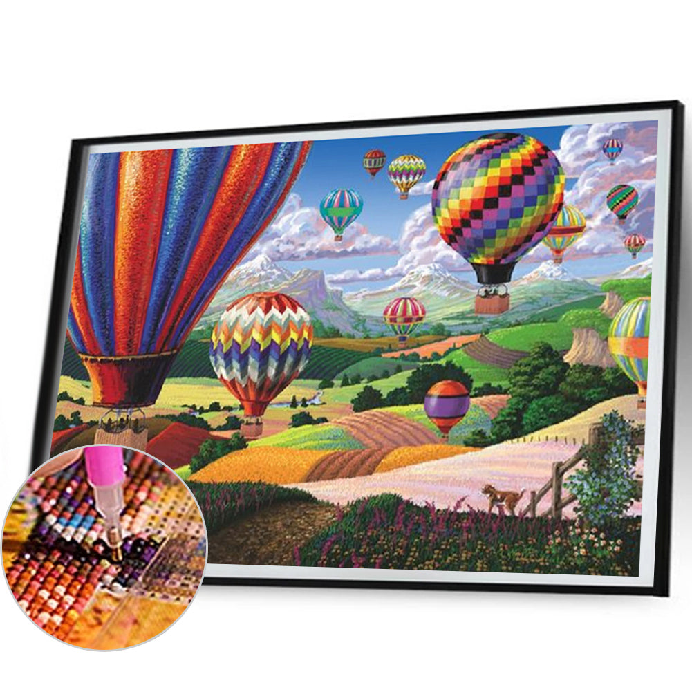 Hot Air Balloon - Full Square Drill Diamond Painting 50*40CM