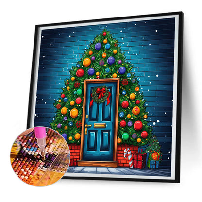 Christmas Tree - Full Round Drill Diamond Painting 30*30CM