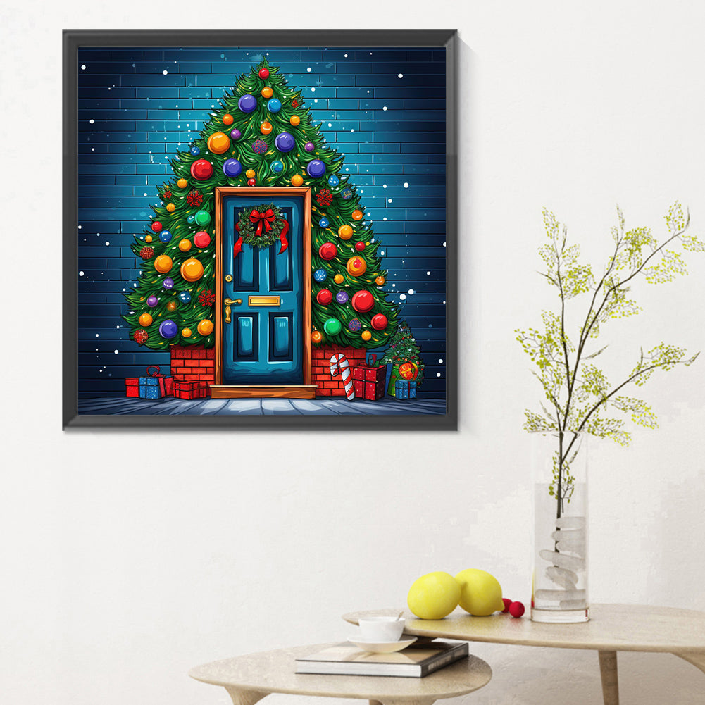 Christmas Tree - Full Round Drill Diamond Painting 30*30CM