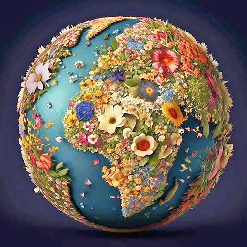 Looking At The Earth - Full Round Drill Diamond Painting 30*30CM