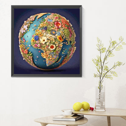 Looking At The Earth - Full Round Drill Diamond Painting 30*30CM
