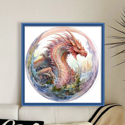 Dragon - 11CT Stamped Cross Stitch 50*50CM