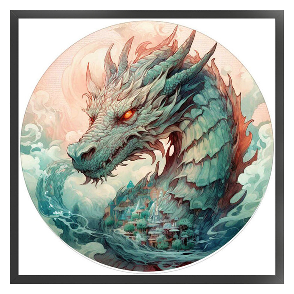 Dragon - 11CT Stamped Cross Stitch 50*50CM